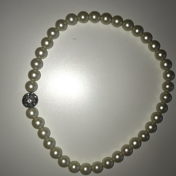 Stella & Dot Girl’s Pearl & Rhinestone Choker - Picture 5 of 5